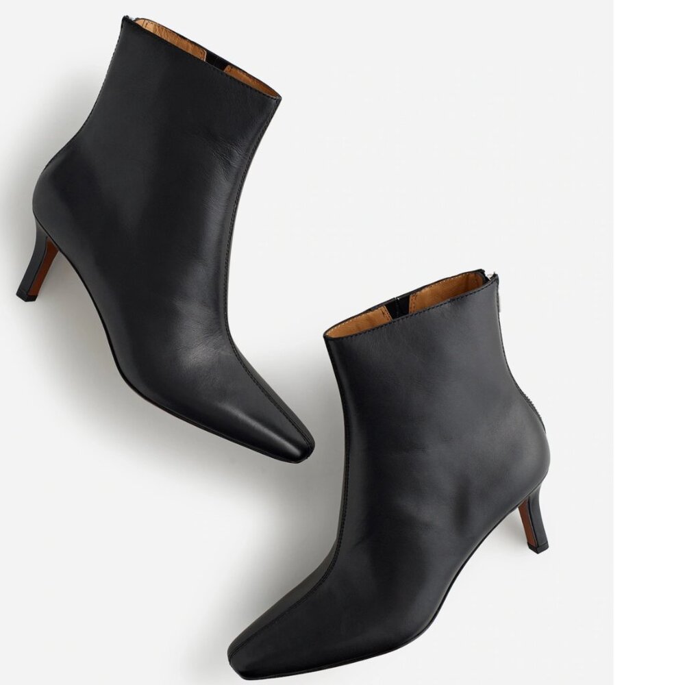 Madewell Women's Dimes Stiletto-Heel Ankle Black Boots Size 8 new without box